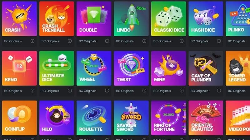 BC Game Top  Découvrez les Meilleures Options de Jeu